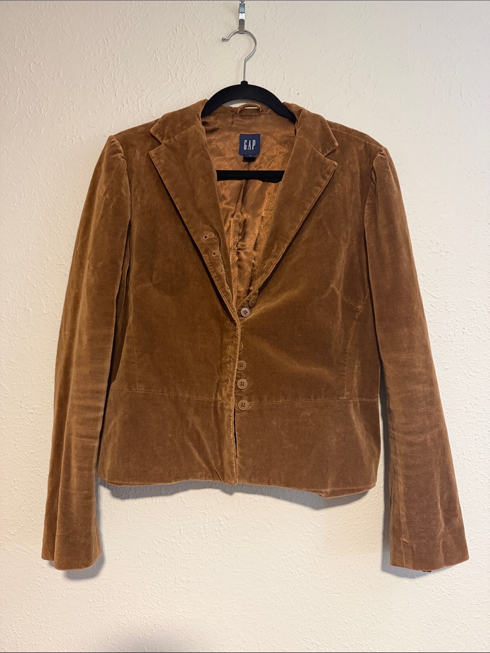 GAP Women's Brown Velvet Blazer